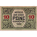 Banconote, Germania, Peine, 10 Pfennig, rue, 1920, 1920-06-03, SPL, Mehl:P 11.2a