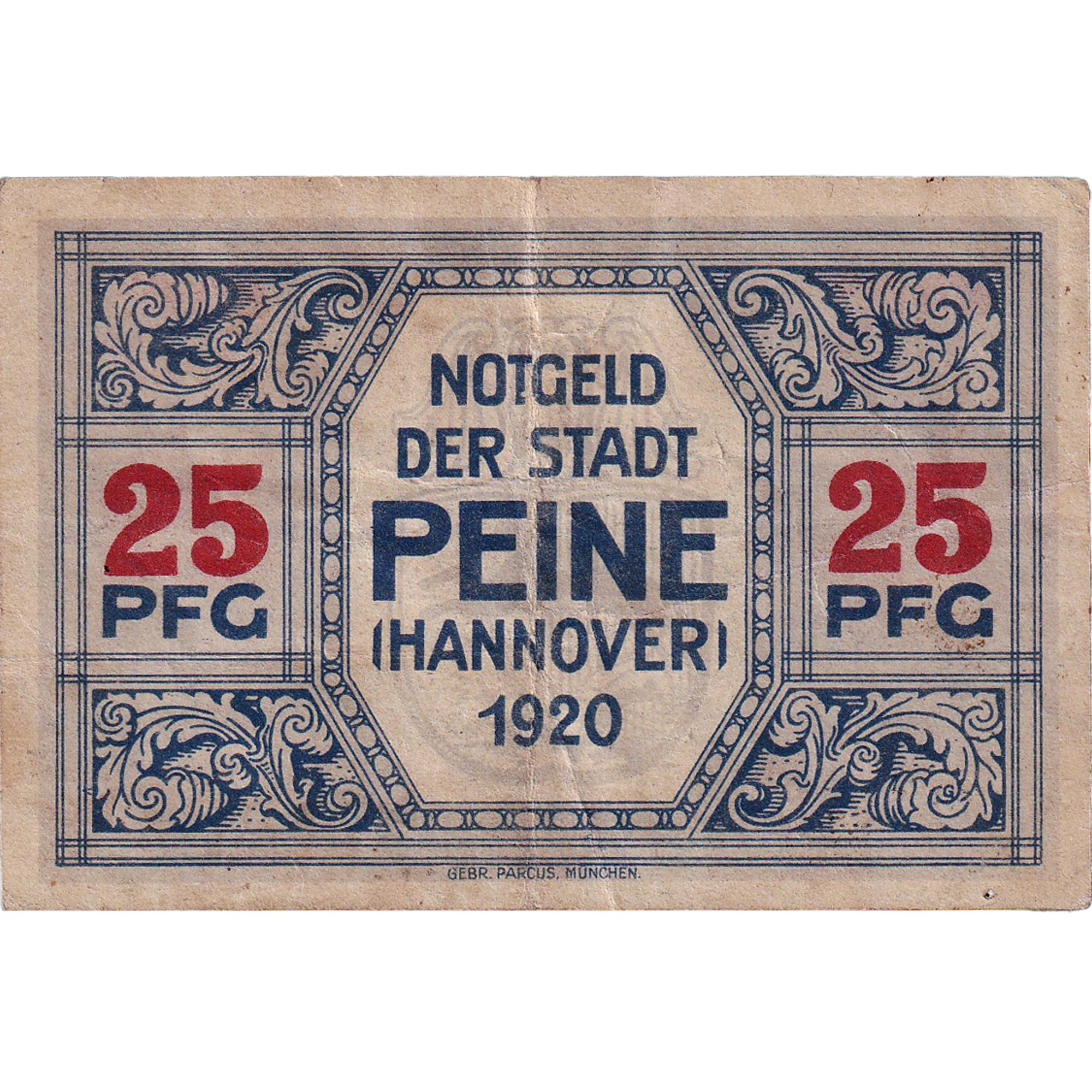 Banconote, Austria, Peine, 25 Pfennig, Maison 1920-06-03, BB Mehl:P 11.2a