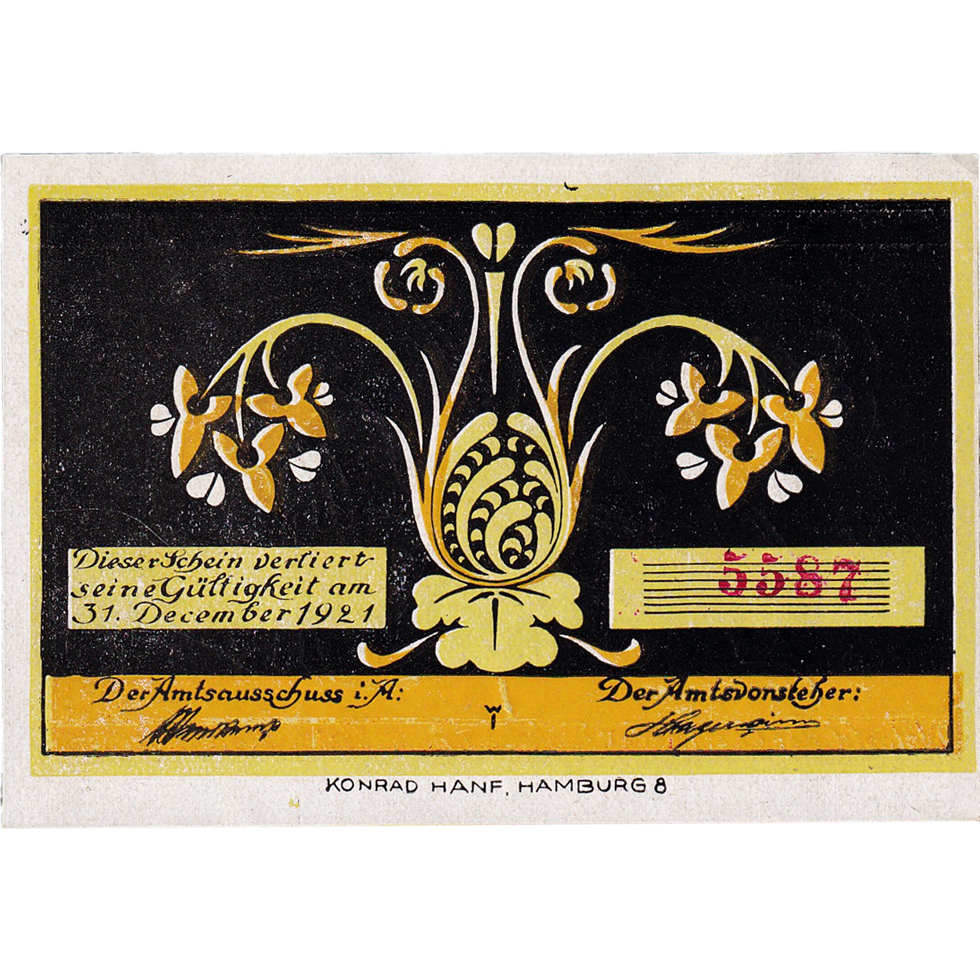 Banconote, Germania, Bokelsess, 30 Pfennig, oiseau, 1921, SPL, Mehl:136.1