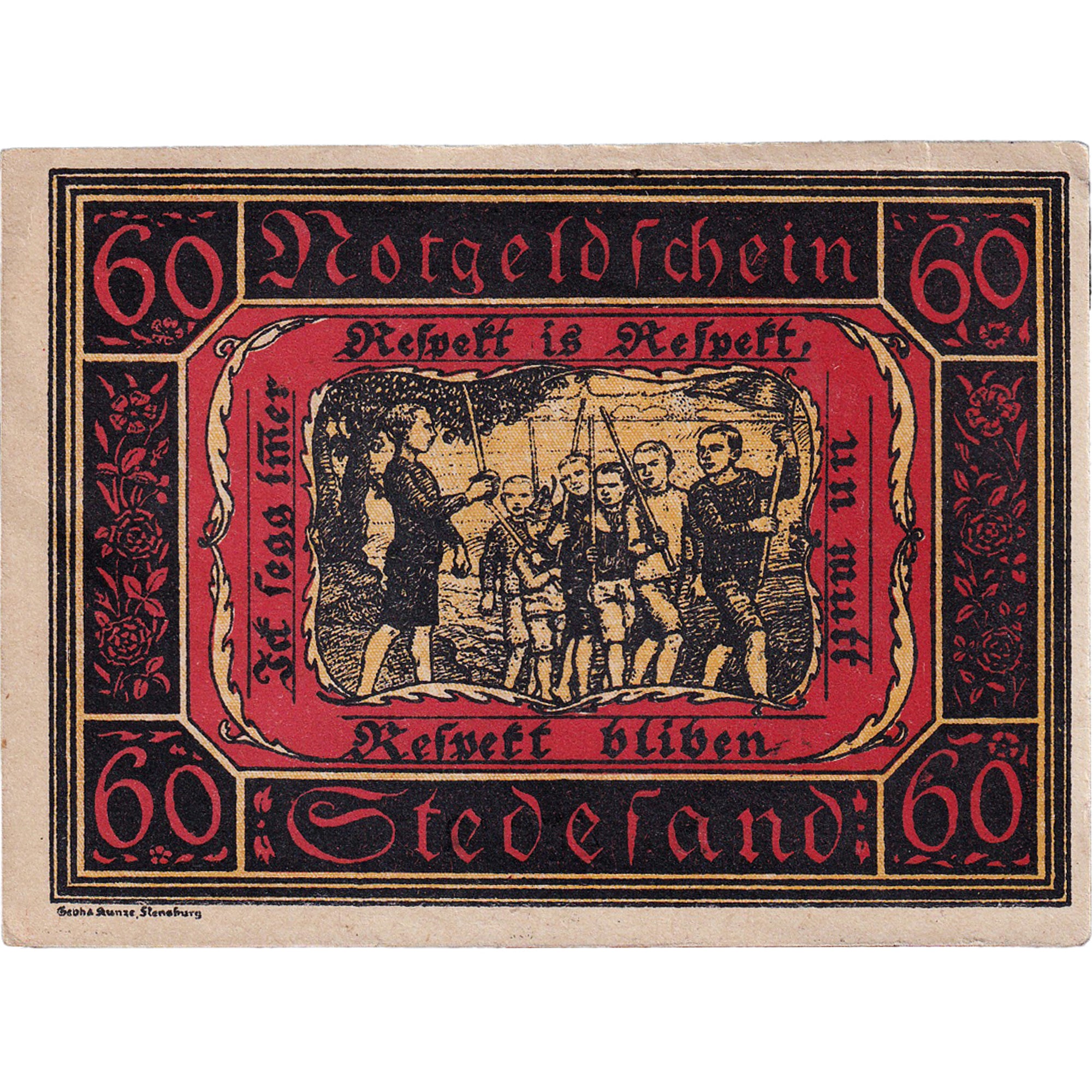 Banconote, Germania, Stedesand, 60 Pfennig, Texte, 1920 SPL Mehl:1259.1c
