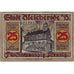 Banknot, Niemcy, Bleicherode, 25 Pfennig, chevalier 1921 UNC(63) Mehl:119.1