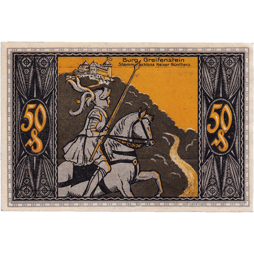 Banconote, Germania, Blankenburg, 50 Pfennig, personnage, 1921 SPL Mehl:113.1