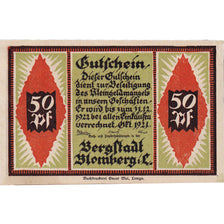 Banknote, Germany, Blomberg, 50 Pfennig, moine, 1922 UNC(63) Mehl:113.1