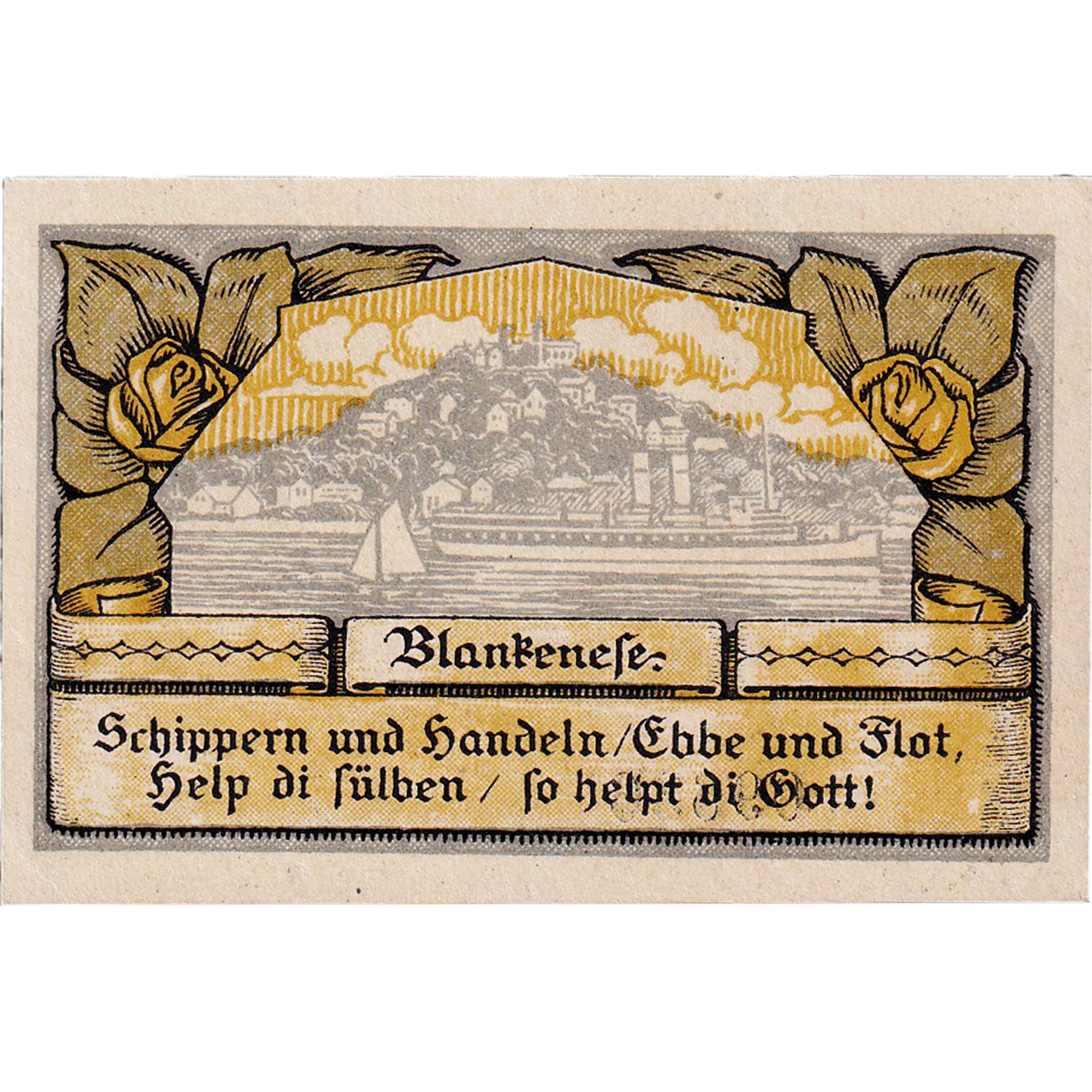 Nota, Alemanha, Blankenese, 20 Pfennig, paysage 1921-03-15, UNC(63) Mehl:115.1a
