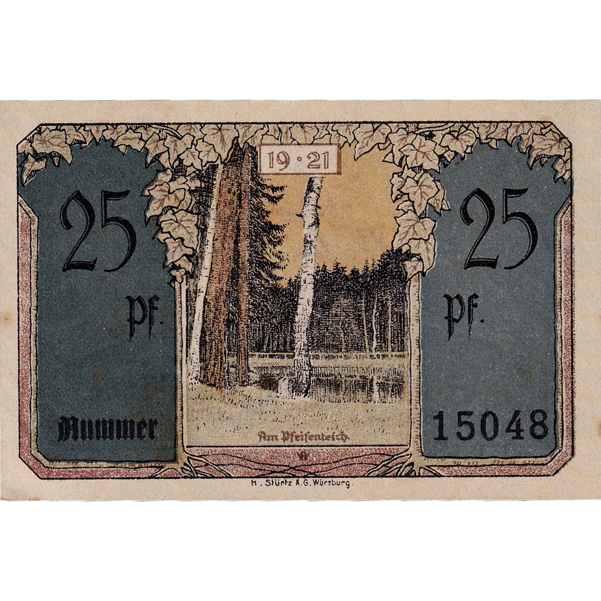 Banconote, Germania, Blankenhain, 25 Pfennig, parc, 1921, SPL, Mehl:117.2