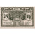 Banconote, Germania, Brakel, 75 Pfennig, Monument, 1922, SPL Mehl:150.1