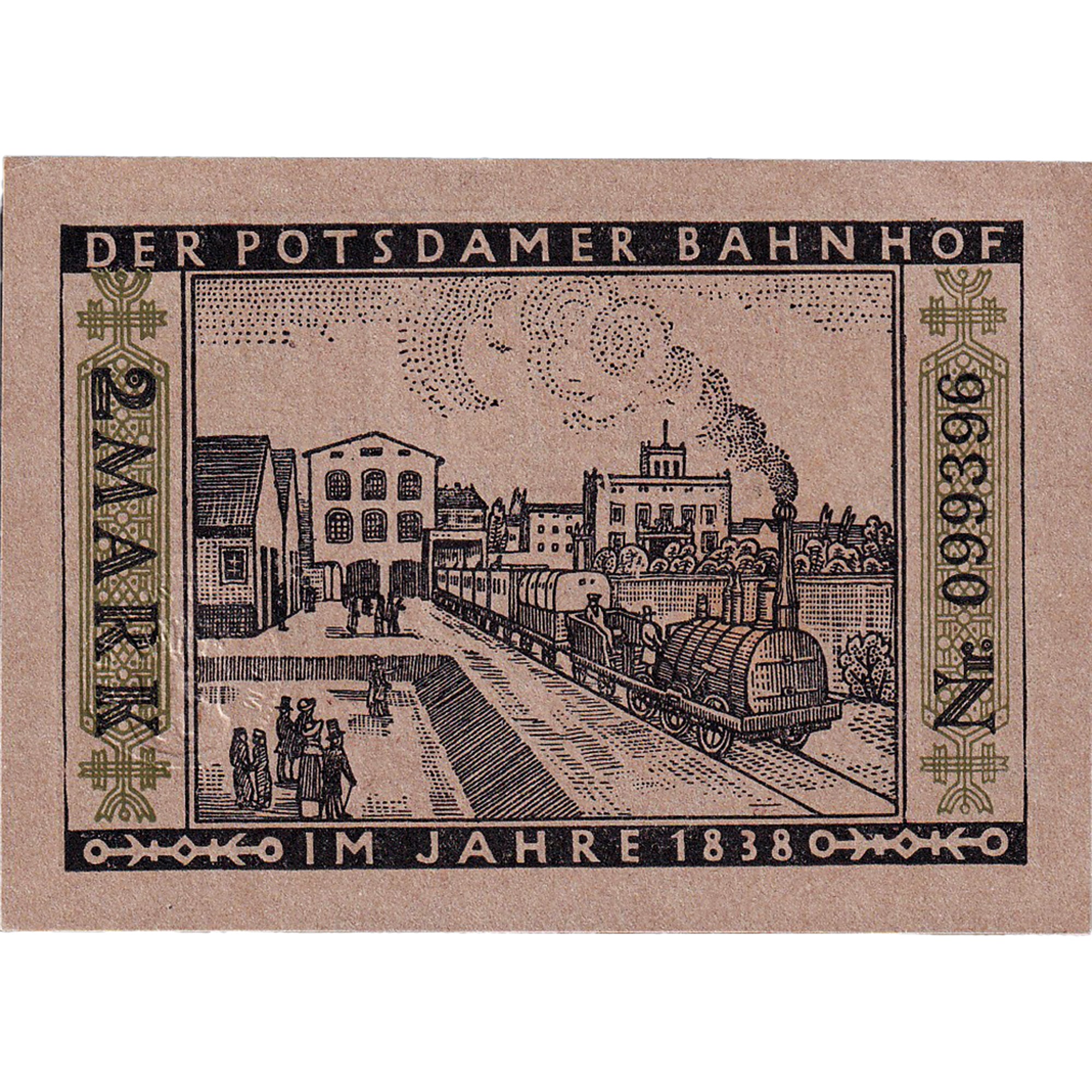 Banconote, Germania, Berlin, 2 Mark, ours, 1922, 1922-03-01, SPL, Mehl:92.3