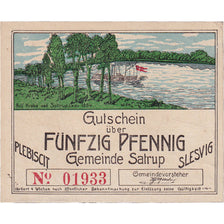 Banknote, Germany, Satrup, 50 Pfennig, fleuve, 1920, UNC(63), Mehl:1168.2d
