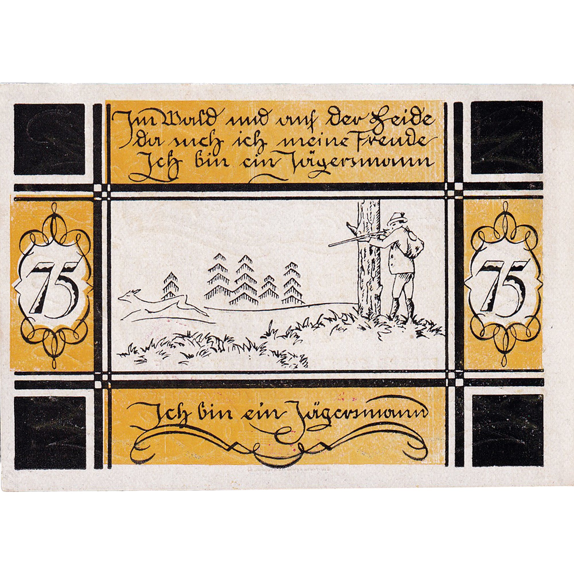 Banconote, Germania, Bilsen, 75 Pfennig, chasse 1921-12-31, SPL Mehl:105.1