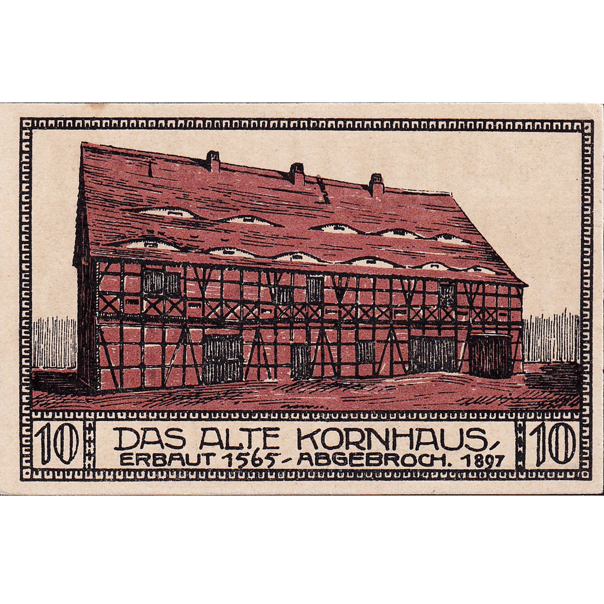 Banconote, Germania, Bitterfeld, 10 Pfennig, ferme, 1921, SPL, Mehl:111.1