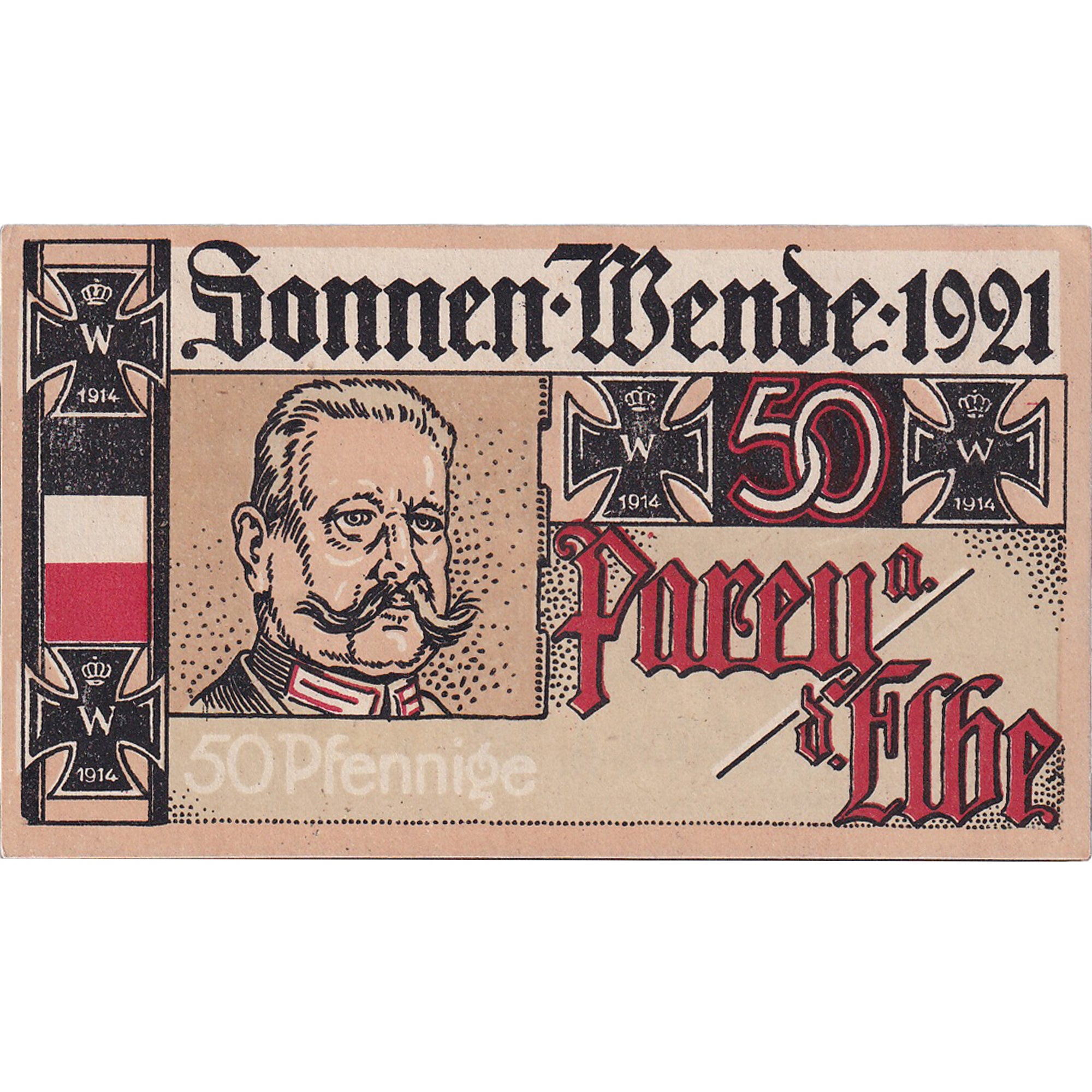 Banconote, Germania, Sonnen, 50 Pfennig, personnage, 1922 SPL Mehl:1047.5