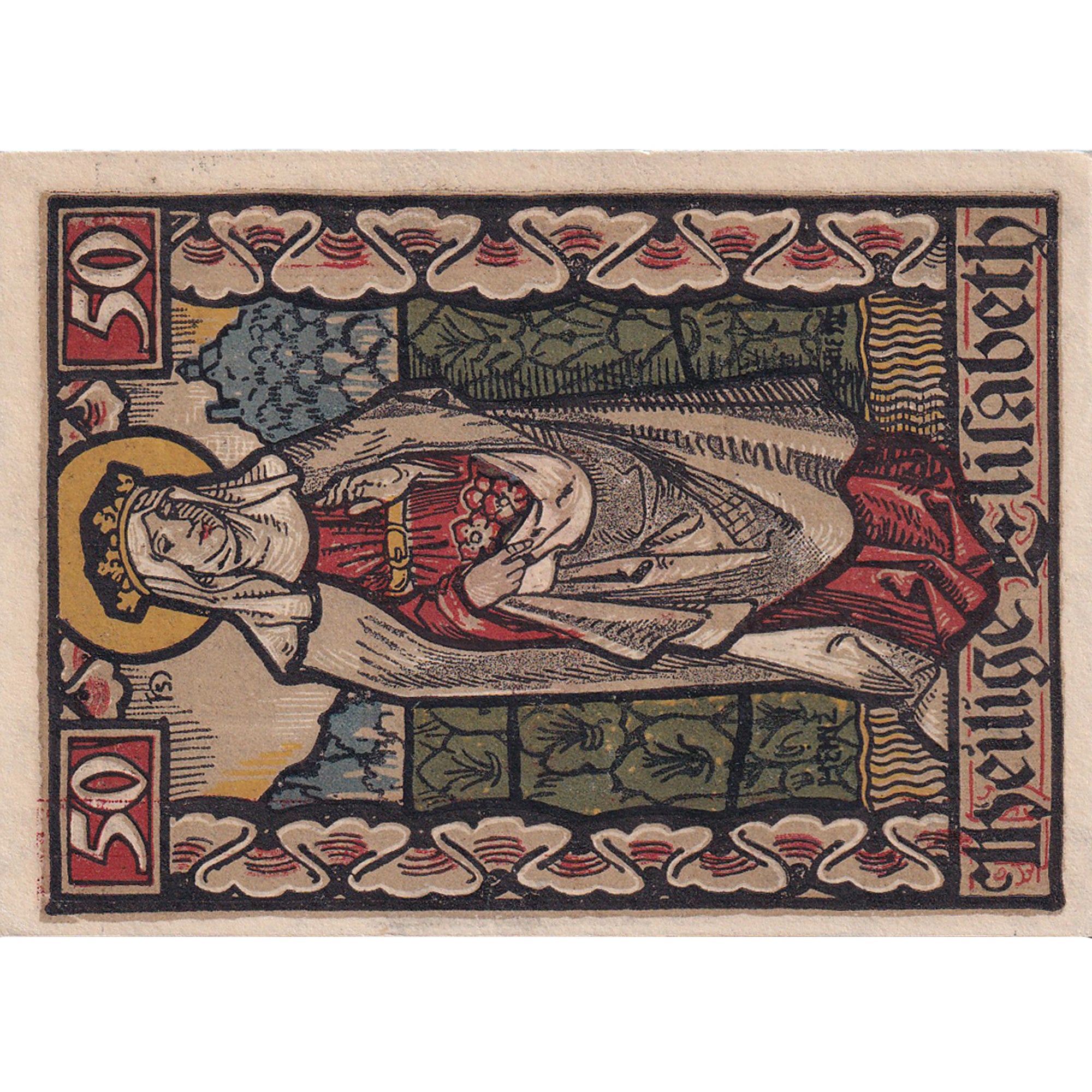 Banconote, Germania, Eisenach, 50 Pfennig, personnage, 1922 SPL Mehl:320.4a
