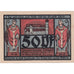 Banknot, Niemcy, Paulinzella, 50 Pfennig, cathédrale, 1922 SPL Mehl:1053.1c