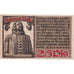 Banconote, Germania, Wedel, 25 Pfennig, statue 1921-06-10, SPL Mehl:1387.1a