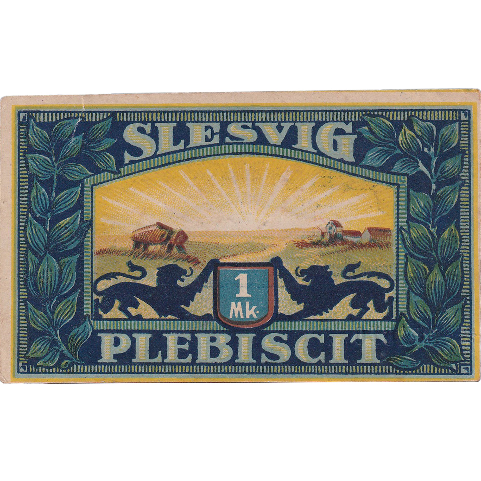 Allemagne, Voyens, 1 Mark, Blason, 1920, SPL, Mehl:1455.1