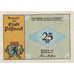 Billet, Allemagne, Possneck, 25 Pfennig, imprimerie, 1921, SPL, Mehl:1066.6