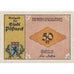 Banknot, Niemcy, Possneck, 50 Pfennig, CHOCOLATERIE, 1921, UNC(63), Mehl:1066.6