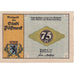 Banconote, Germania, Possneck, 75 Pfennig, filature, 1921, SPL, Mehl:1066.6