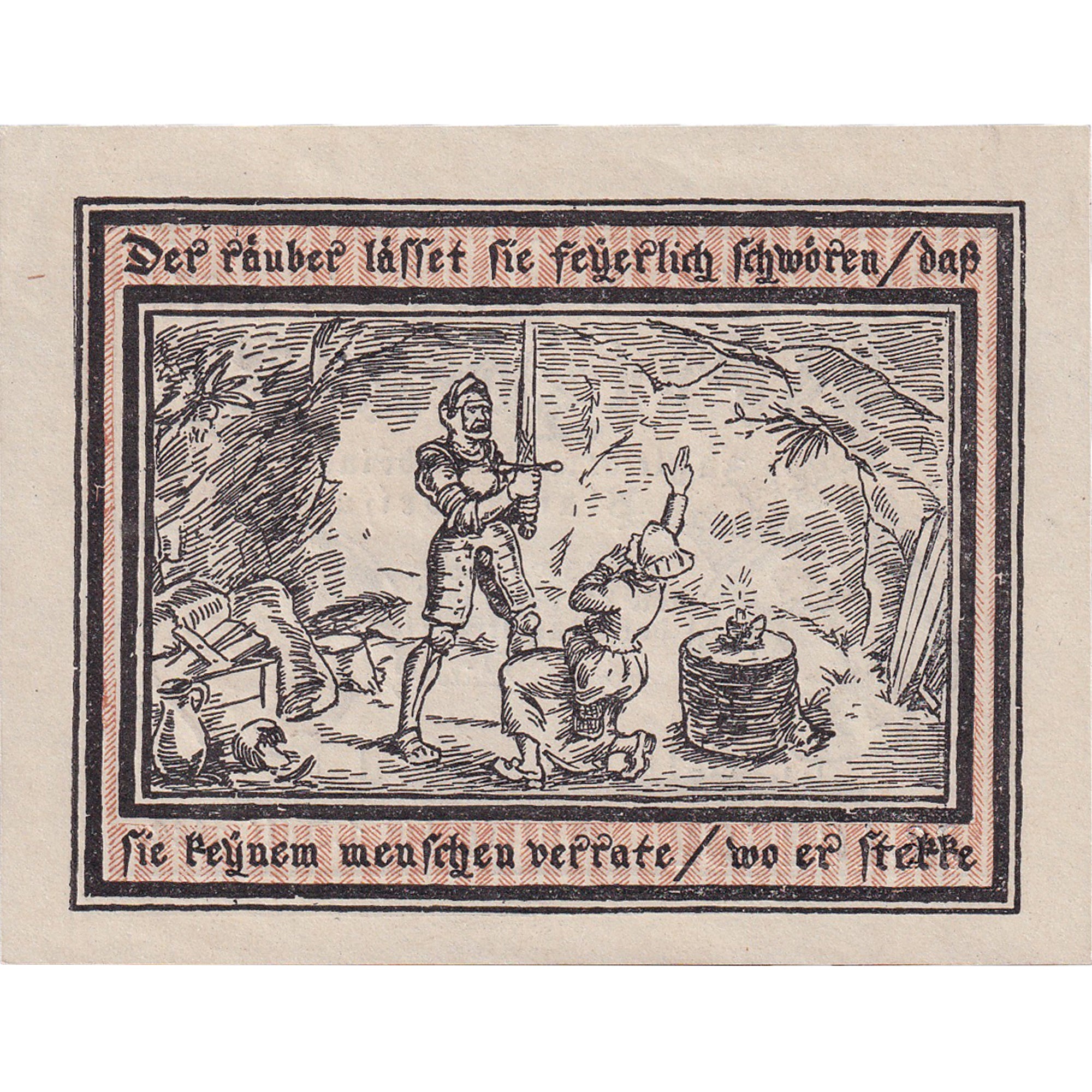 Geldschein, Deutschland, Pritzwalk, 1 Mark, chevalier, 1922 UNZ- Mehl:1077.1