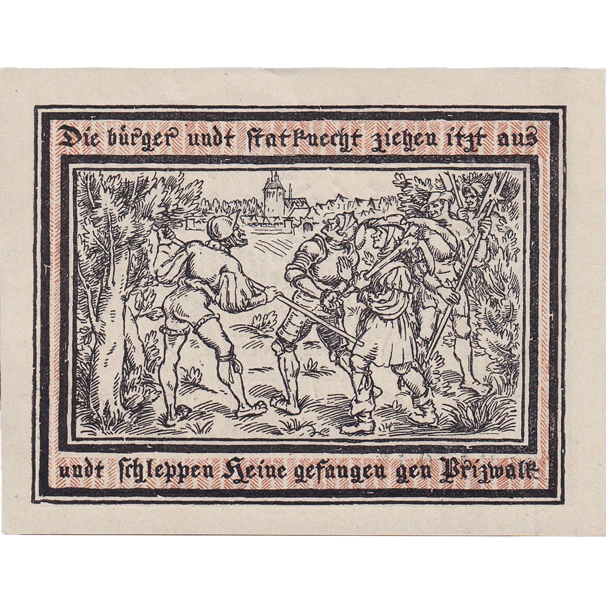 Geldschein, Deutschland, Pritzwalk, 2 Mark, Blason 1922-07-01, UNZ- Mehl:1077.1
