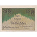 Billet, Allemagne, Weddersleben, 75 Pfennig, village, 1921, SPL, Mehl:1386.1