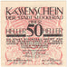 Biljet, Oostenrijk, Stockerau, 50 Heller, Texte 1920-08-15, SPL, Mehl:FS 1038