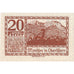 Geldschein, Österreich, Mondsee, 20 Heller, paysage, 1920, UNZ- Mehl:FS 626a1