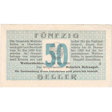 Banknote, Austria, Weitersfelden 50 Heller paysage 1920 AU(55-58) Mehl:FS 1164a