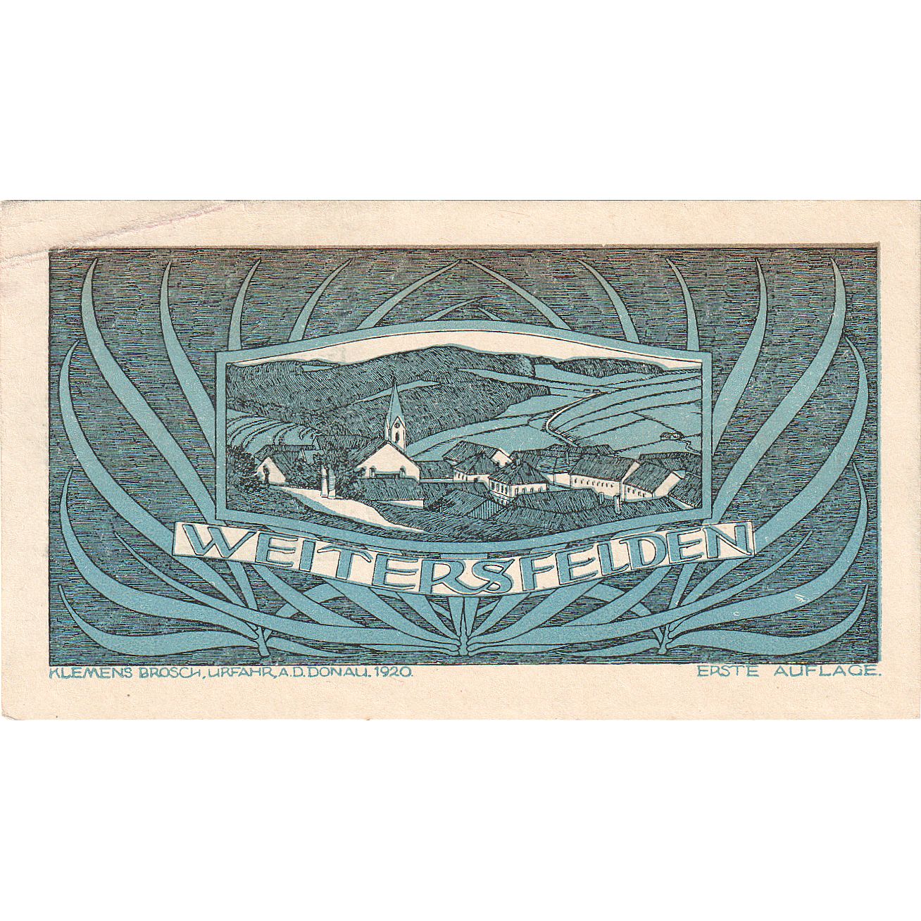 Banknote, Austria, Weitersfelden 50 Heller paysage 1920 AU(55-58) Mehl:FS 1164a