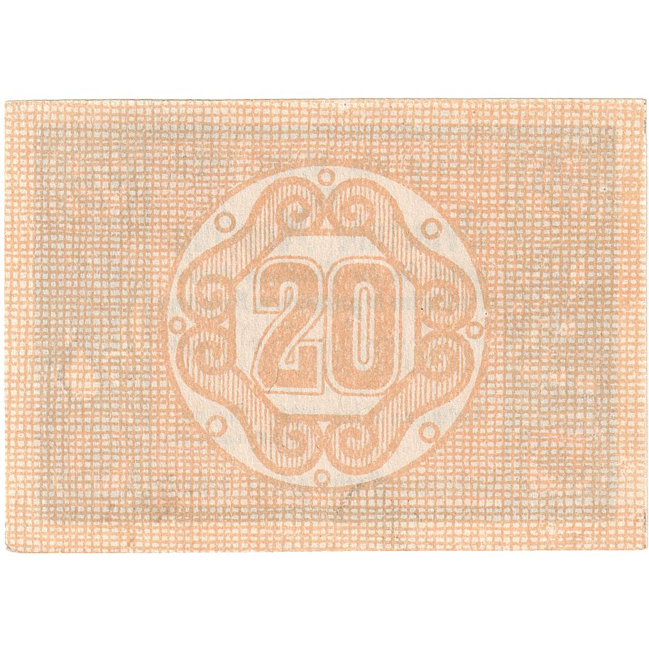 Biljet, Oostenrijk, Kopfing, 20 Heller, Texte 1920-10-31, SPL Mehl:FS 465a