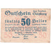 Banknote, Austria, Salzburg, 50 Heller, Texte, 1919, EF(40-45) Mehl:FS 860I