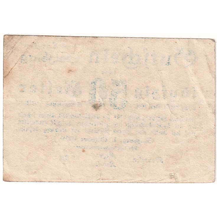 Banknote, Austria, Salzburg, 50 Heller, Texte, 1919, EF(40-45) Mehl:FS 860I