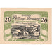 Billet, Autriche, Palting-Perwang, 20 Heller, village, 1921 SPL Mehl:FS720a3
