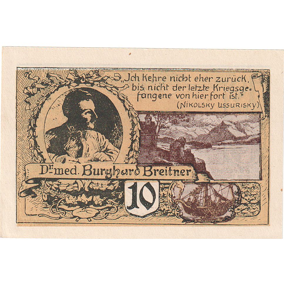 Billet, Autriche, Mattsee, 10 Heller, mer, 1920, SPL, Mehl:FS 596a