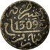 Coin, Morocco, Moulay al-Hasan I, Dirham, 1891, Paris, EF(40-45), Silver, KM:5