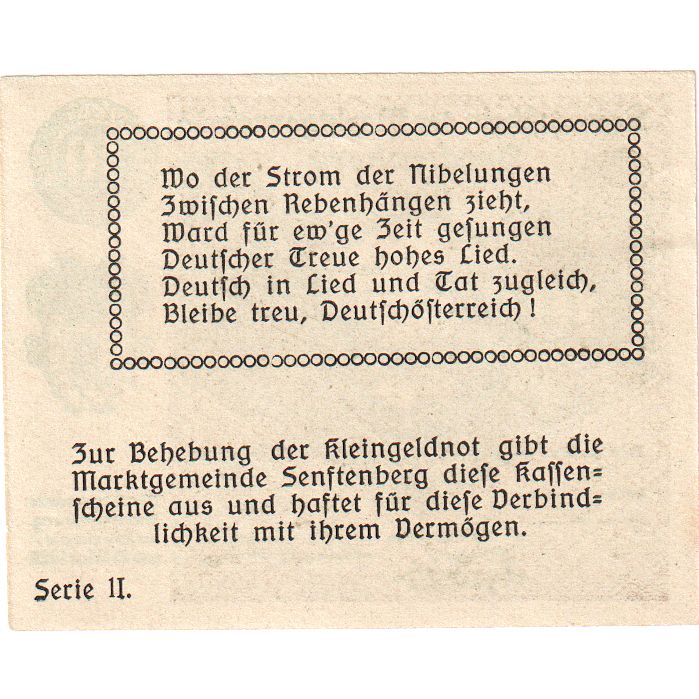 Oostenrijk, Senftenberg, 10 Heller, montagne 1920-12-31, SPL, Mehl:FS 993c