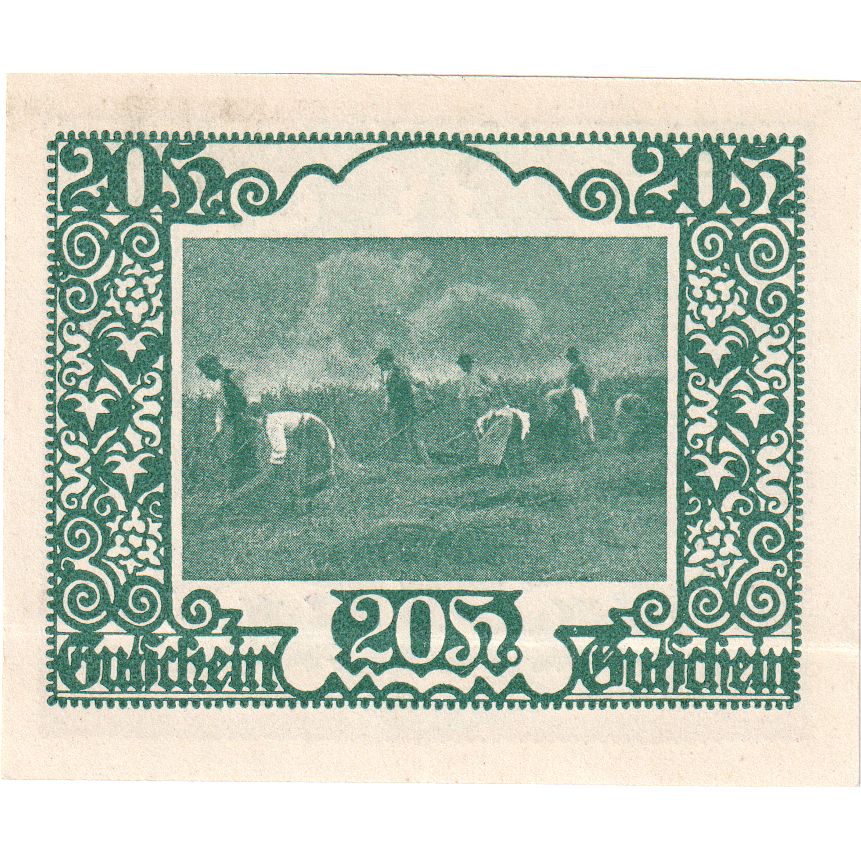 Autriche, Marienkirchen, 20 Heller, Eglise, 1920, SPL, Mehl:FS 910