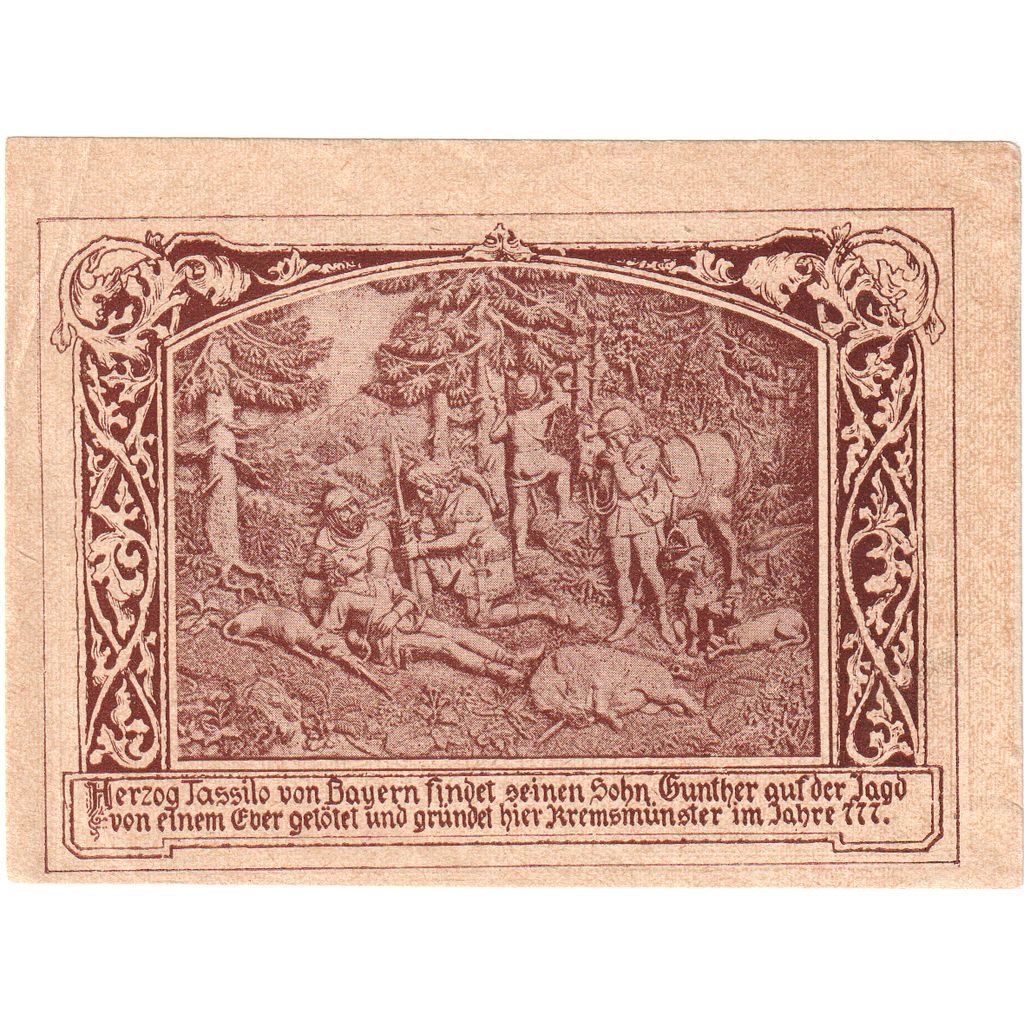 Oostenrijk, Kremsmunster, 50 Heller, château 1920-12-31, SPL Mehl:FS 476II