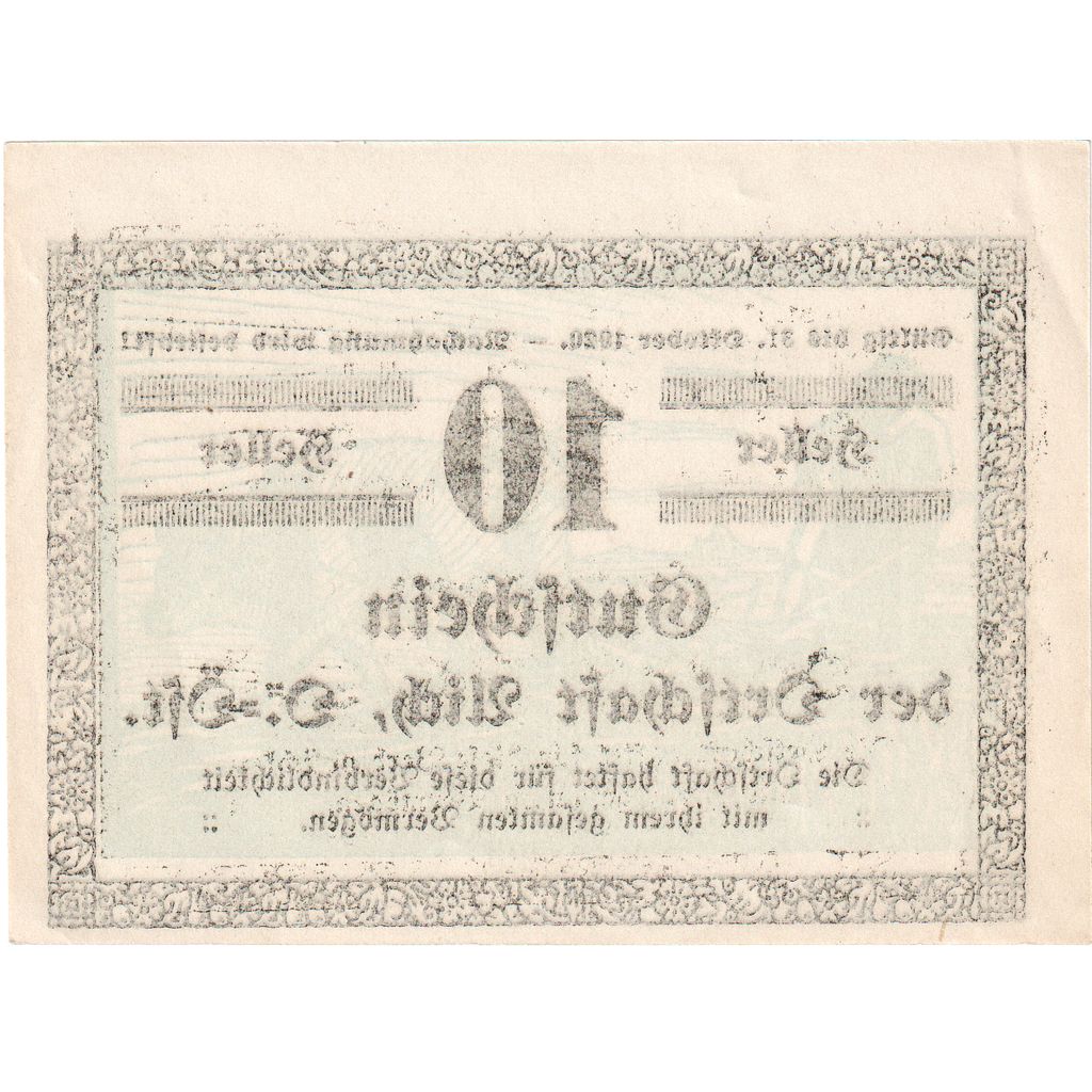Autriche, Aich, 10 Heller, Texte, 1920, 1920-12-31, SPL, Mehl:FS 10b