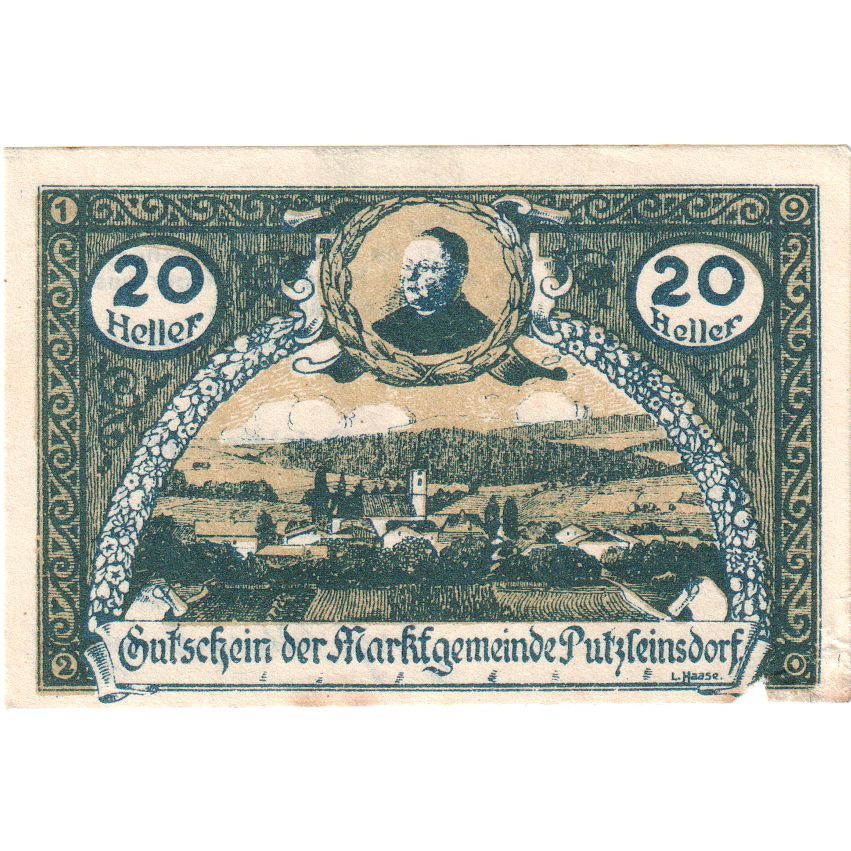 Oostenrijk, St Agatha, 20 Heller, village, 1920, 1920-09-30, TTB, Mehl:FS 877Ic
