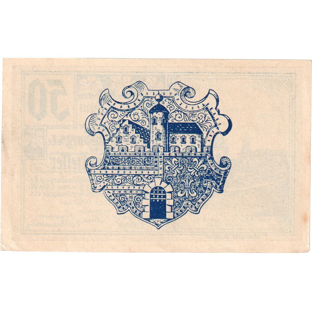 Autriche, Wilhelmsburg, 50 Heller, Eglise, 1920, 1920-12-31, SPL, Mehl:FS 1235a