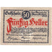 Autriche, Steinakirchen am Forst, 50 Heller, Blason, 1922, 1922-03-31, SPL