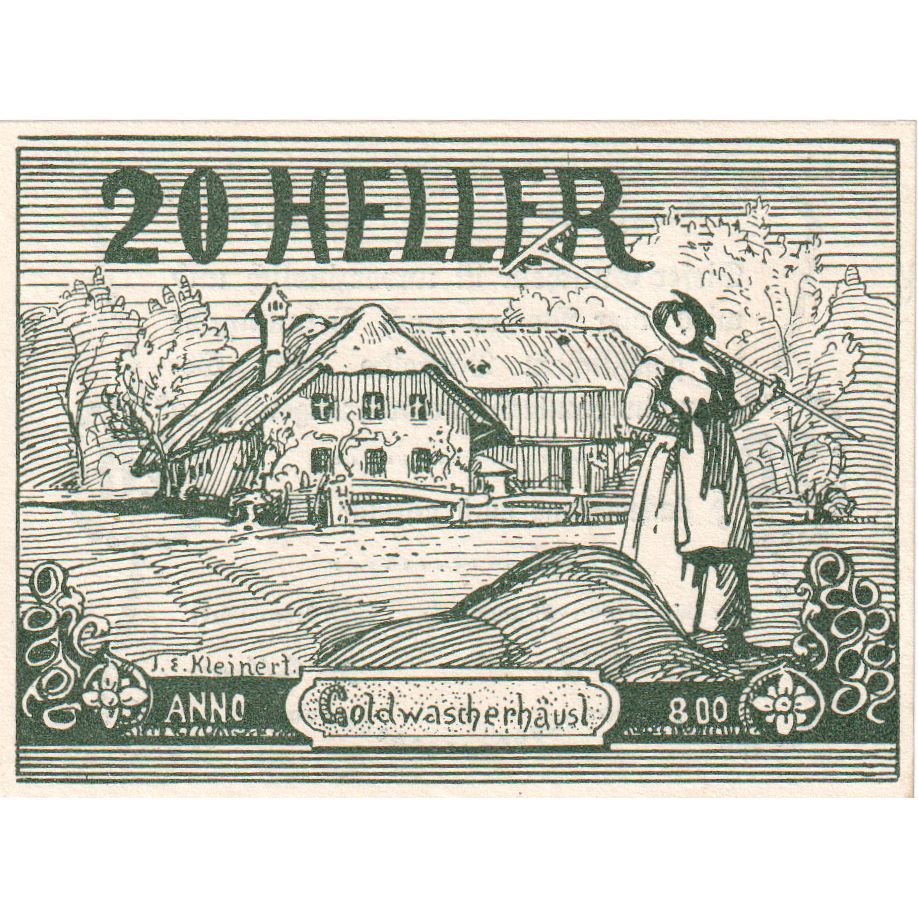 Autriche, Goldwörth, 20 Heller, ferme, 1920, SPL, Mehl:FS 248b
