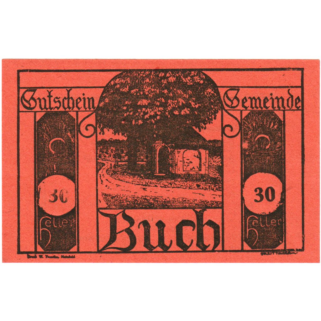 Oostenrijk, Buch, 30 Heller, arbre, 1920, 1920-10-30, SPL, Mehl:FS 113a