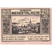 Autriche, Niedertalheim, 20 Heller, village, 1920, 1920-12-31, SPL, Mehl:FS 672b