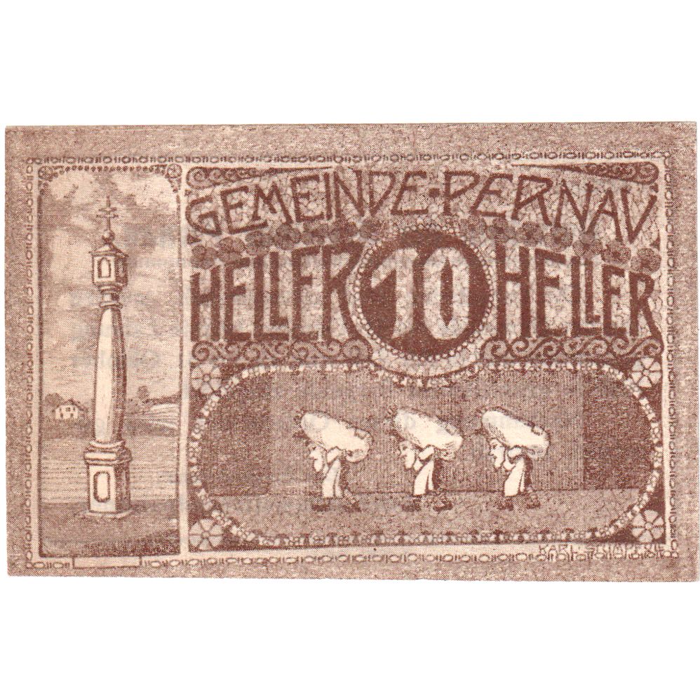 Oostenrijk, Pernau, 10 Heller, personnage, 1920, 1920-10-31, SPL, Mehl:FS 734Ia