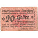 Autriche, Innsbruck, 20 Heller, Texte, 1919, 1919-05-31, SPL, Mehl:FS 409a