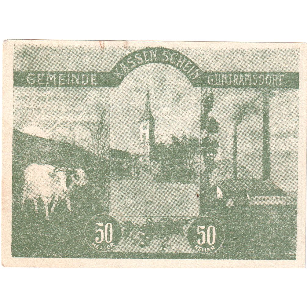Oostenrijk, Guntramsdorf, 50 Heller, pré, 1920, 1920-08-31, SPL, Mehl:FS 310a
