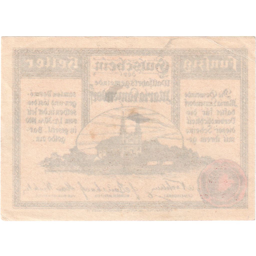 Autriche, Maria Lanzendorf, 50 Heller, Eglise 1920-06-30, SPL, Mehl:FS 586a