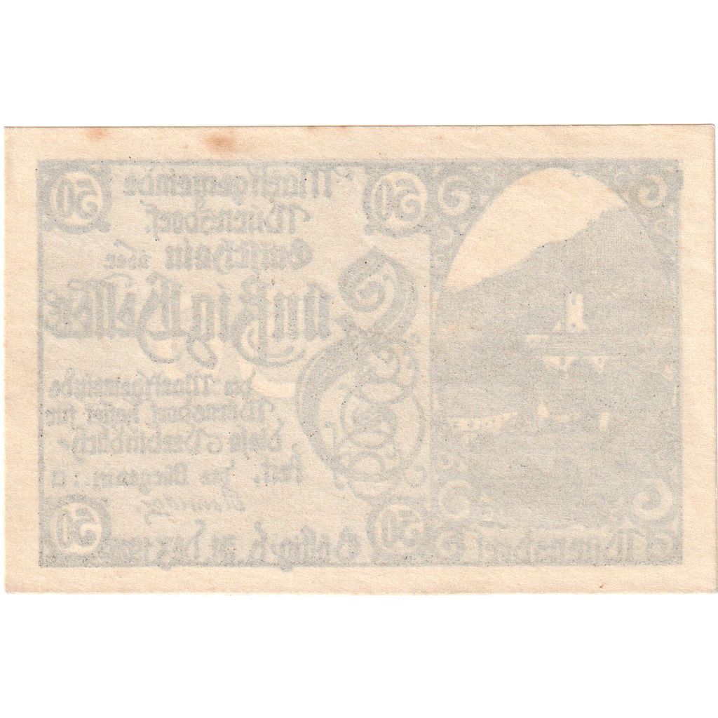 Austria, Würnsdorf, 50 Heller, Eglise, 1920, 1920-12-31, SPL-, Mehl:FS 1257IIa